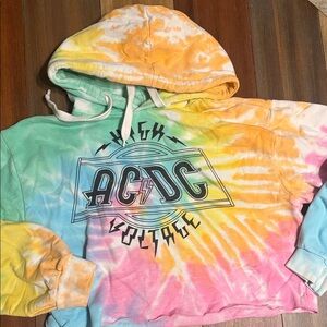 AC/DC Tie-Dye High Voltage Hoodie